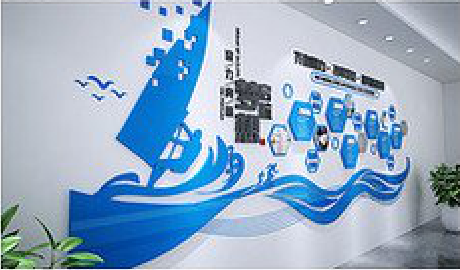扬中海浪主题文化墙如何设计？