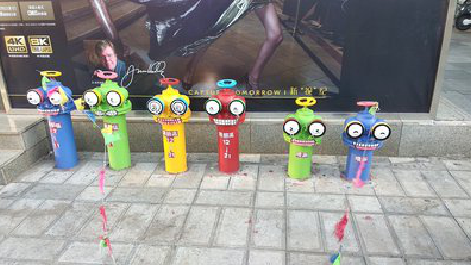 扬中商业区彩绘