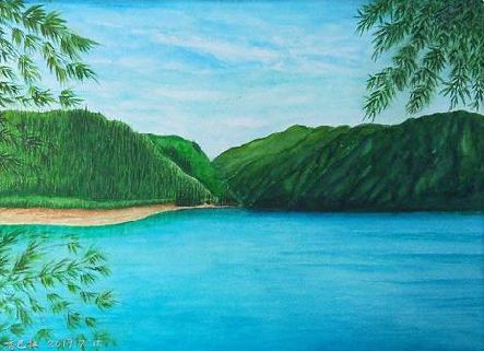 扬中在墙绘中，如何绘画绿水青山？